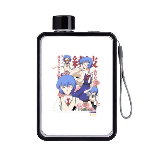 Rei Ayanami Flat Water Bottles