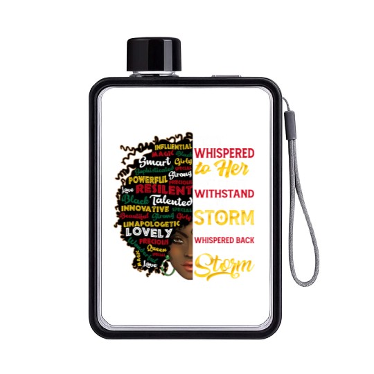 I Am Storm They Whired To Her You Can'T Withstand Flat Water Bottles