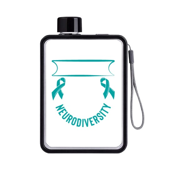 Embrace neurodiversity Flat Water Bottles