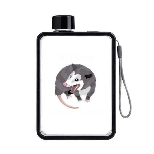 Every Day Is A New Horror Possum Memes Flat Water Bottles