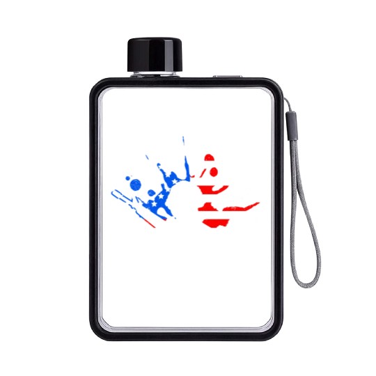 Merica George Washington Independence Day Flat Water Bottles