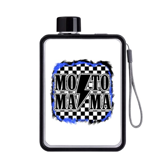 Moto Mama Motocross Racing Dirt Bike Mom Son Race Flat Water Bottles