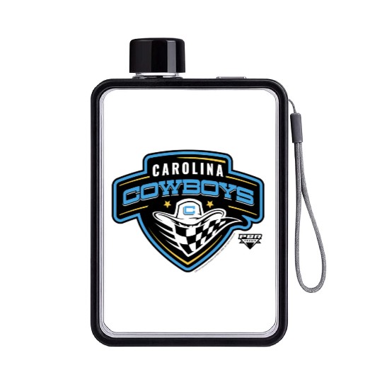 Pbr Professional Bull Riders Carolina Cow Logo Bad Flat Water Bottles
