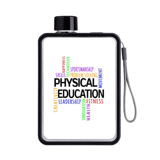 Physical Education Pe Gym Teacher Sport Flat Water Bottles