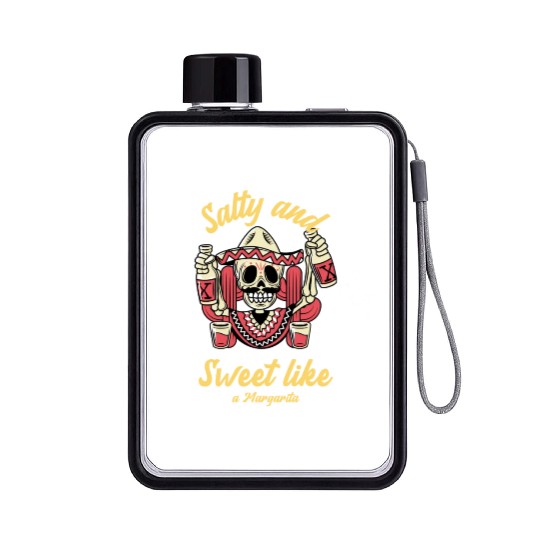Sweet And Salty Like A Margarita Flat Water Bottles