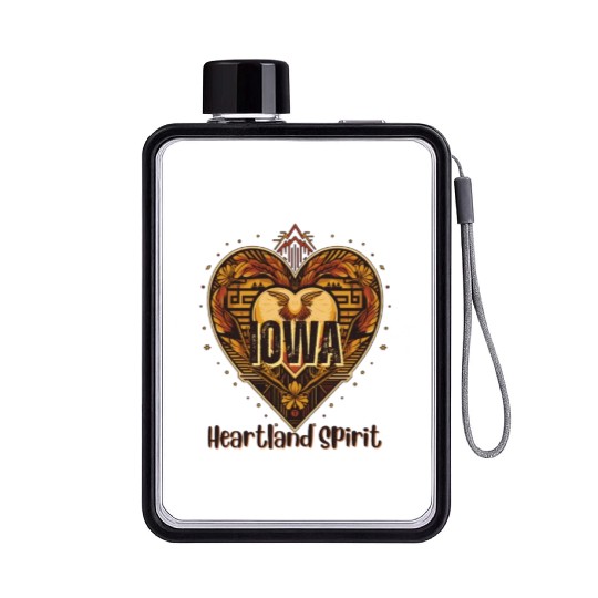 IOWA Heartland Spirit Flat Water Bottles