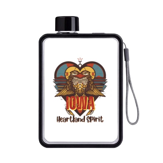 IOWA Heartland Spirit Flat Water Bottles