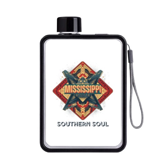 Mississippi vibes Flat Water Bottles