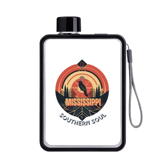 Mississippi vibes Flat Water Bottles