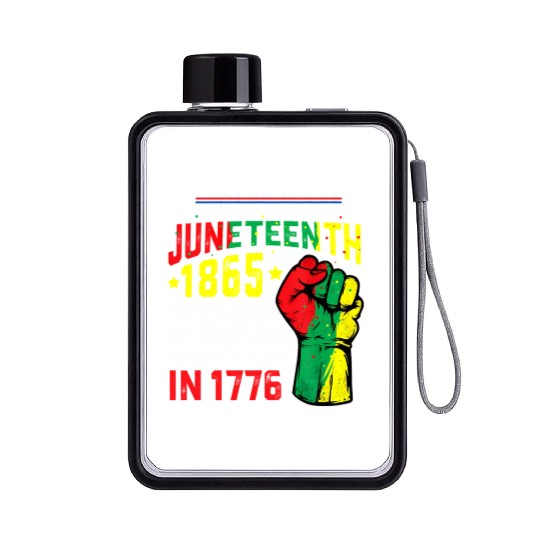 July 4Th Juneteenth 1865 African Melanin Black Pro Flat Water Bottles
