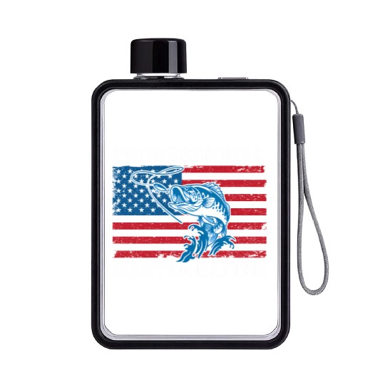 Professional Master Baiter Us American Flag Bass Flat Water Bottles