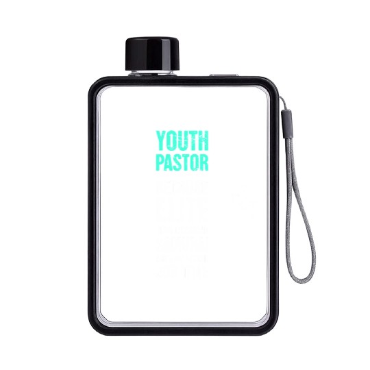 Jesus Worship Sunday Church Youth Christian Pastor Flat Water Bottles