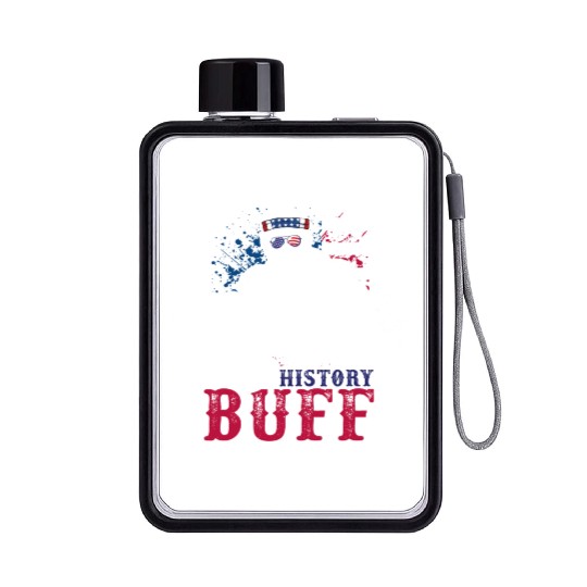 History Buff Independence Day Lincoln Patriot USA Flat Water Bottles