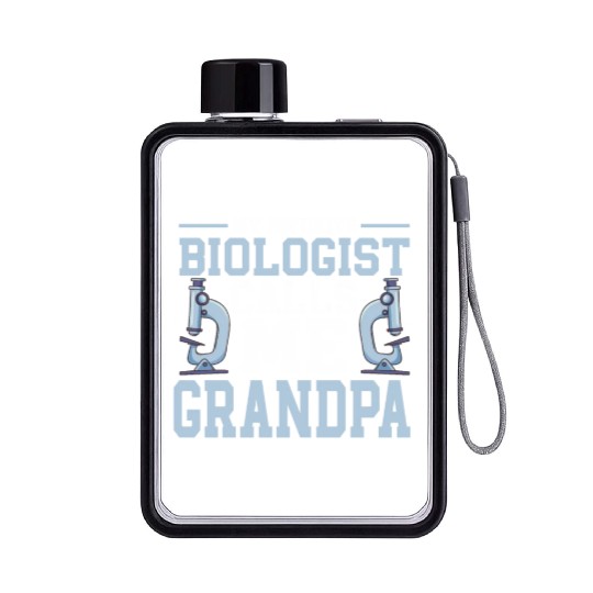 Biology Gift Biologist Flat Water Bottles