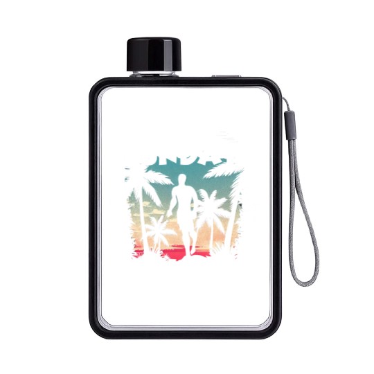 HAWAII EVERYDAY SUNDAY FUNDAY SUMMER HOLIDAY VACAT Flat Water Bottles