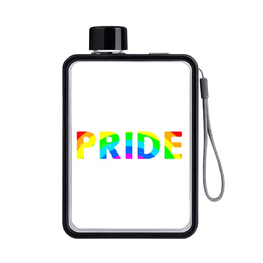 Gay Pride LGBT Awareness Month Flat Water Bottles