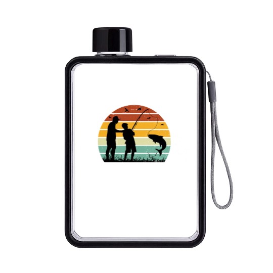 Fishing Buddies Call Me Dad, Funny Fathers Day Flat Water Bottles