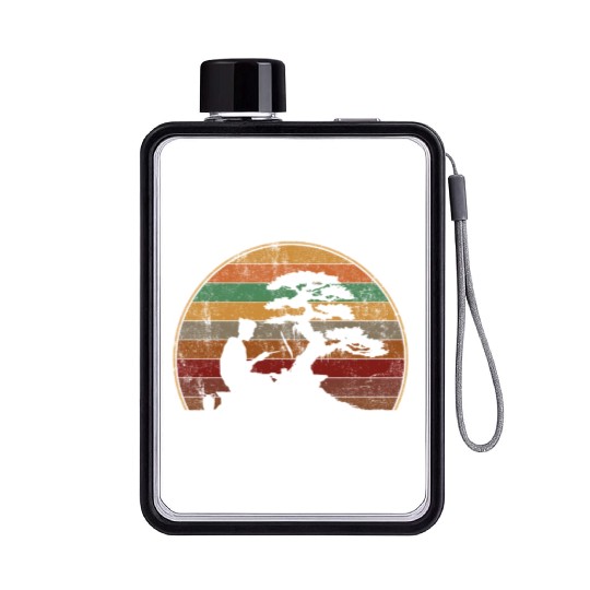 bonsai Japanese Art Flat Water Bottles