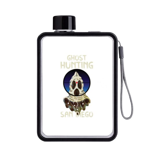 Paranormal Investigator San Diego Ghost Hunter Flat Water Bottles