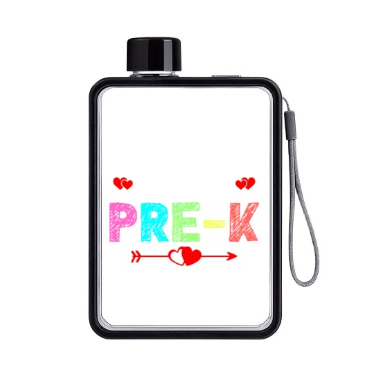 Team Pre K Teacher Flat Water Bottles