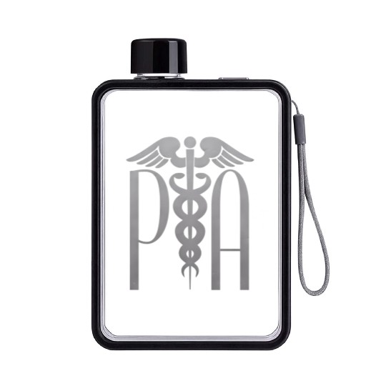 Physician Assistant Pa Degree Caduceus Medical Sym Flat Water Bottles