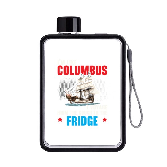Christopher Columbus Italian American Columbus Day Flat Water Bottles