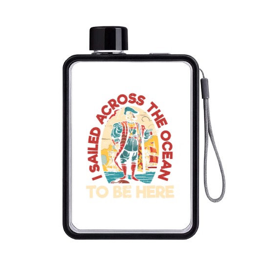 Christopher Columbus Italian American Columbus Day Flat Water Bottles