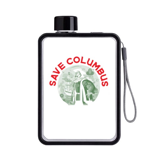 Christopher Columbus Italian American Columbus Day Flat Water Bottles