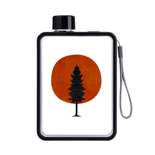 nature pine tree Flat Water Bottles