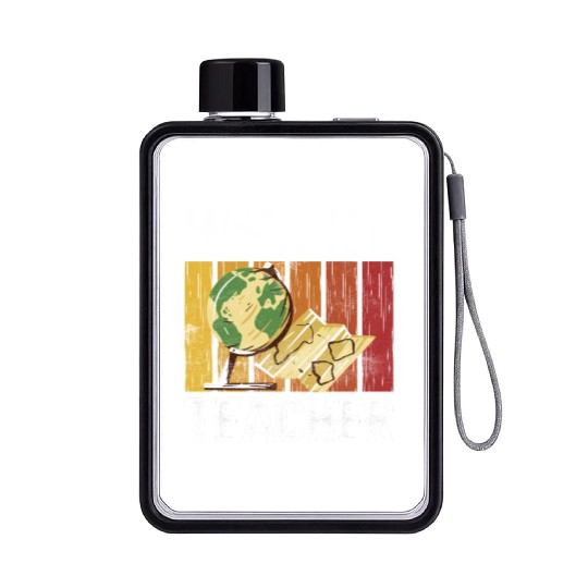 History Teacher Job Historian Historic Flat Water Bottles