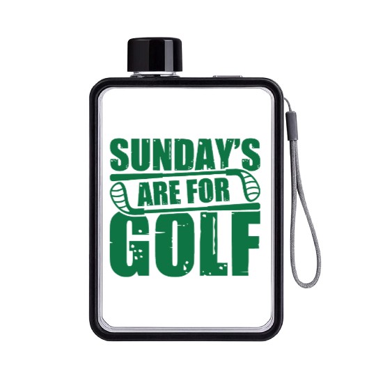 Sunday s Are For Golf Flat Water Bottles