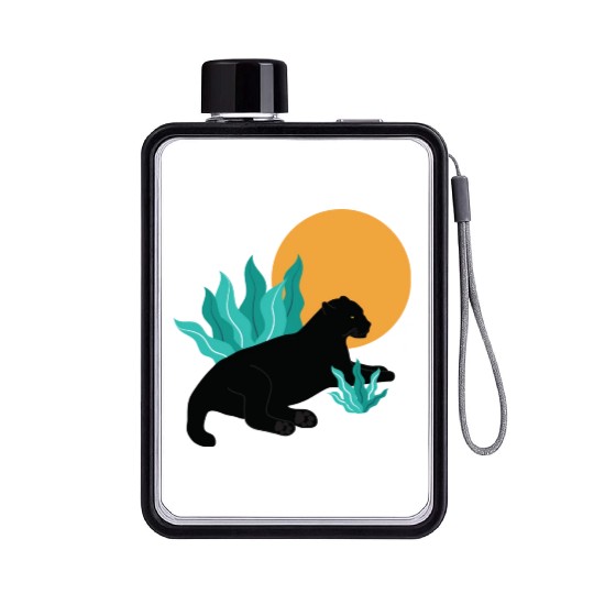 Sunday Chillout With Black Panther Flat Water Bottles