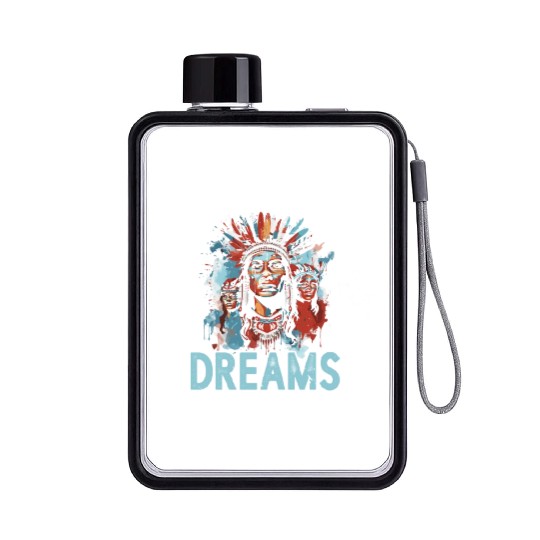 Aboriginal Indians Indigenous Native American Day Flat Water Bottles