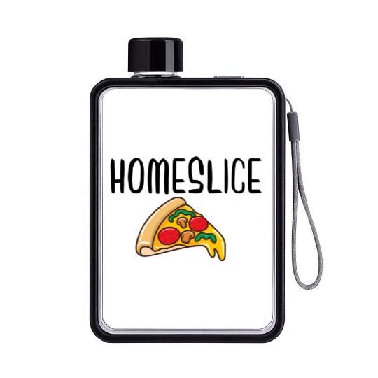 Homeslice Pizza Pizza Merry Flat Water Bottles