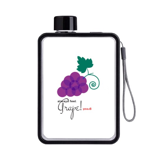 Feel Grape X Great Flat Water Bottles