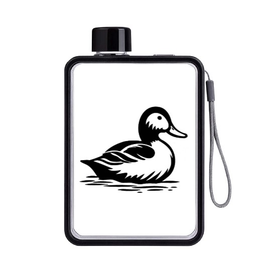 Duck Bird Nature Pond Flat Water Bottles