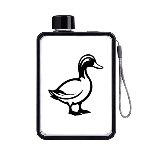 Duck Bird Nature Pond Flat Water Bottles