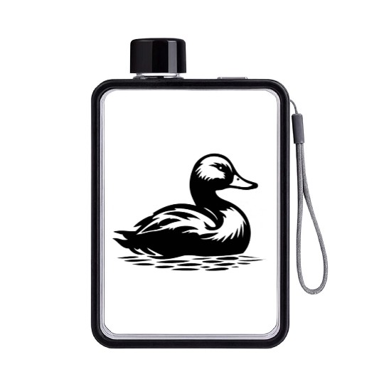 Duck Bird Nature Pond Flat Water Bottles