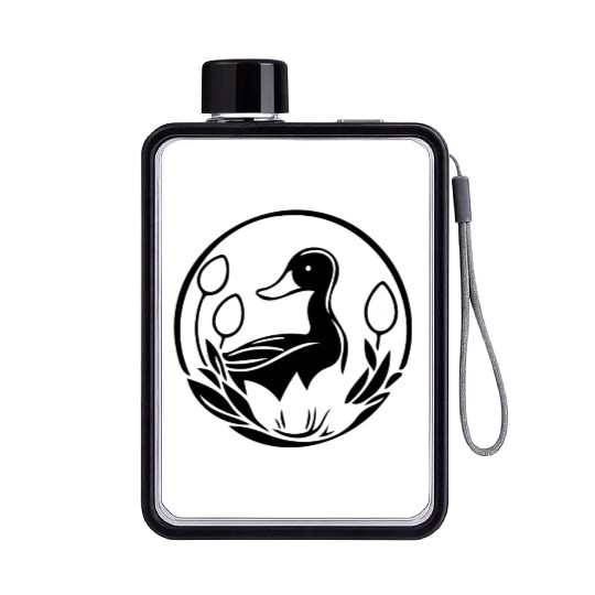 Duck Bird Nature Pond Flat Water Bottles