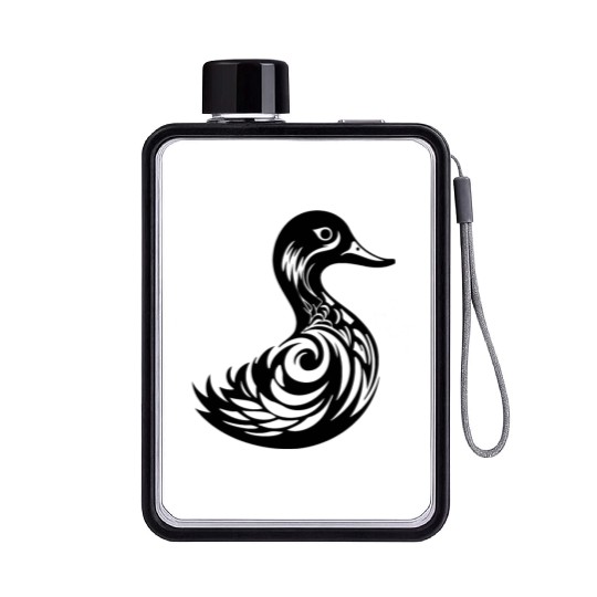 Duck Bird Nature Pond Flat Water Bottles