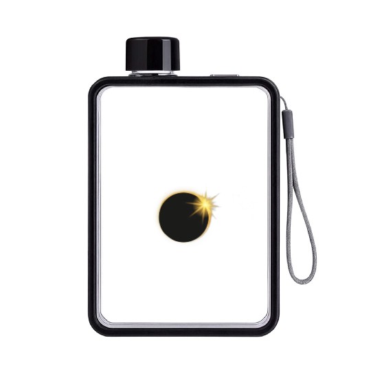 Solar Eclipse 2024 Kentucky Oklahoma Michigan City Flat Water Bottles