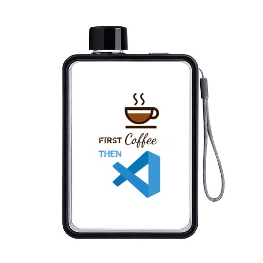 funny geek programmer Flat Water Bottles