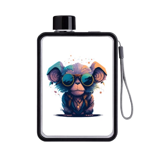 Rebellious Bananas | Punk Monkey Flat Water Bottles