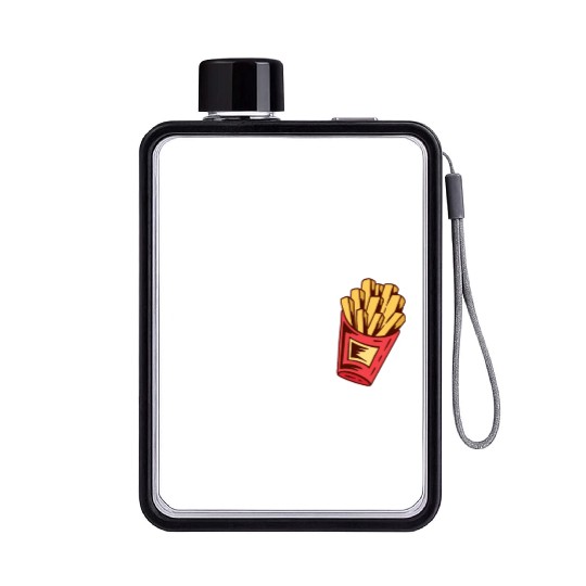 Funny Thick Thighs Save Lives Fries Flat Water Bottles