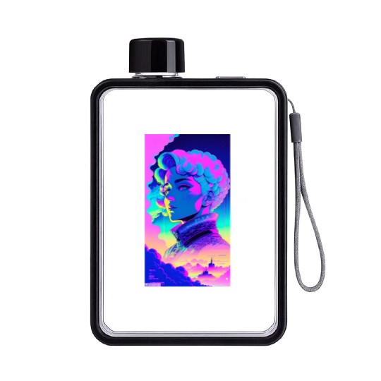 Ai technology using human thoughts Flat Water Bottles