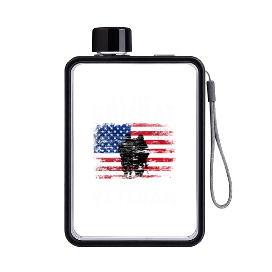 US Army Combat Medic Veteran Flat Water Bottles