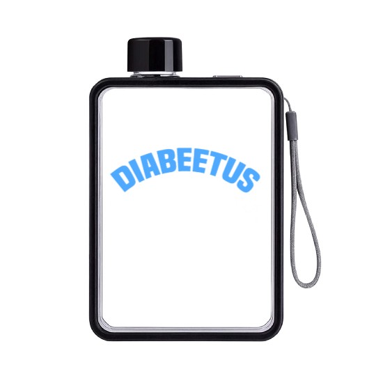 Diabeetus Funny Diabetes Awareness Diabetic Beard Flat Water Bottles