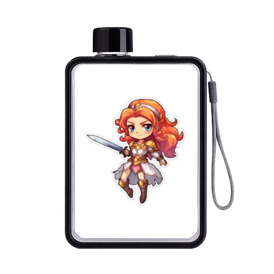 Warrior Princess Adventure Flat Water Bottles
