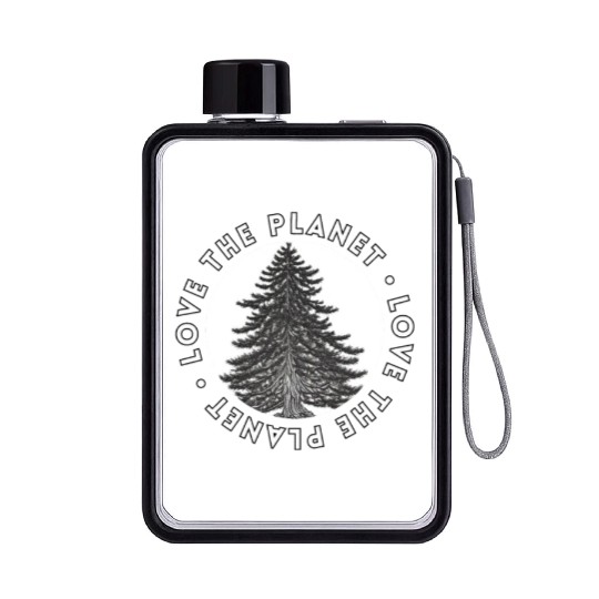 Tree: detailed, relaxing, & positive Flat Water Bottles
