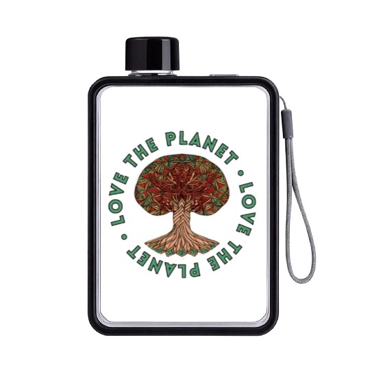 Tree: detailed, relaxing, & positive Flat Water Bottles